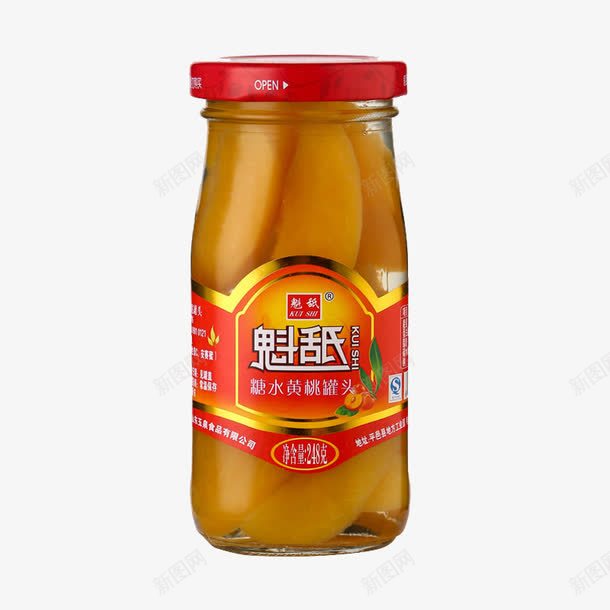 魁舐糖水黄桃罐头png免抠素材_88icon https://88icon.com 产品实物 水果罐头 甜食 罐头 黄桃罐头