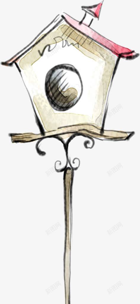 卡通可爱手绘邮箱小屋png免抠素材_88icon https://88icon.com 卡通可爱手绘邮箱 可爱小屋 邮箱小屋