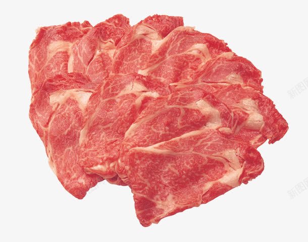 扇形的红肉片png免抠素材_88icon https://88icon.com 新鲜 猪肉 生肉 美味 营养 食物PNG素材
