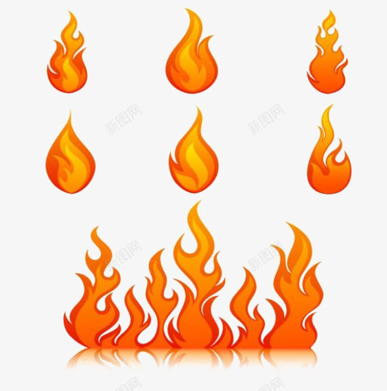 红色火焰png免抠素材_88icon https://88icon.com PPT 免扣PNG 创意火焰 扁平化 指向 设计感