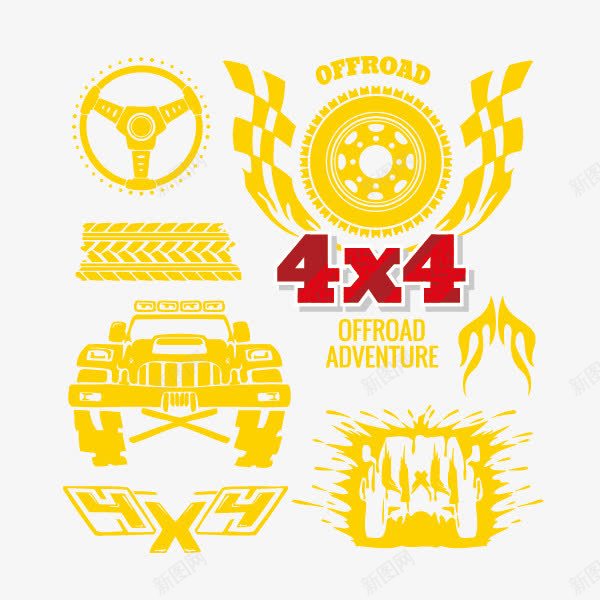 四驱越野车徽标插画png免抠素材_88icon https://88icon.com 四驱 汽车 越野 车徽 车标