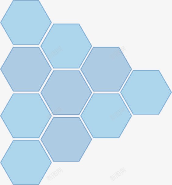 蜂窝图形png免抠素材_88icon https://88icon.com 娣传 娣摑 鍏