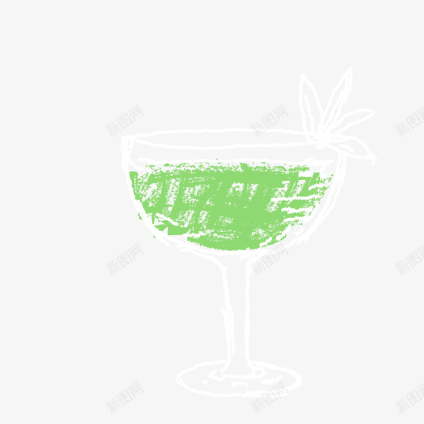白绿色的杯装鸡尾酒矢量图ai免抠素材_88icon https://88icon.com 杯装鸡尾酒 白色 绿色 绿色酒水 酒水 鸡尾酒 矢量图