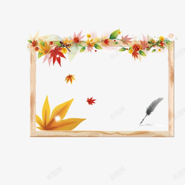 花卉画板矢量图ai免抠素材_88icon https://88icon.com 矢量素材 花卉 边框 矢量图