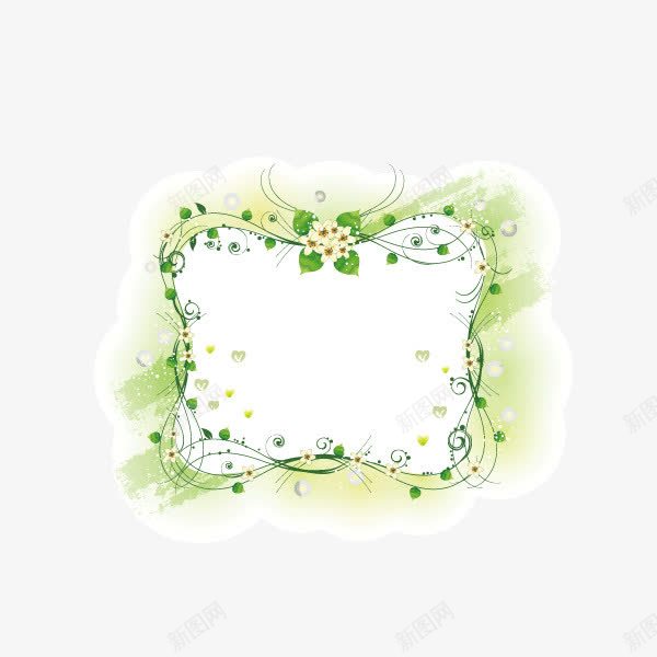 文案背景图案绿色花纹边框花png免抠素材_88icon https://88icon.com 文案背景图案 春天 绿色 绿色花纹边框 花纹