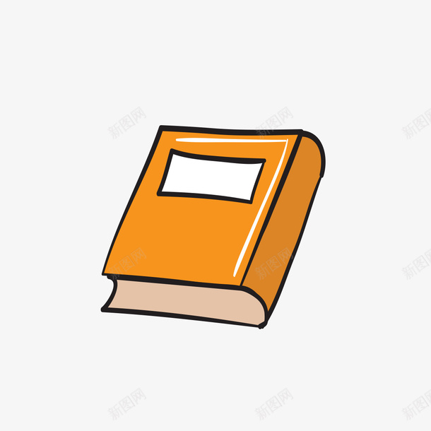 绘制小黄书png免抠素材_88icon https://88icon.com 书本 绘制 绘制小黄书 黄色