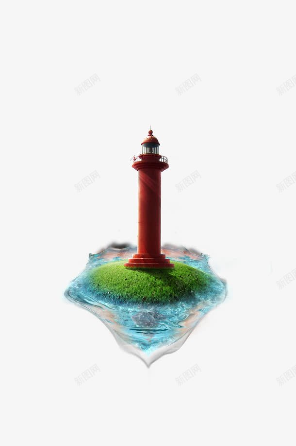 塔png免抠素材_88icon https://88icon.com 水韵 灯塔 绿色