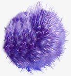 蓝紫色毛绒小球png免抠素材_88icon https://88icon.com 小球 毛绒小球 蓝紫色小球