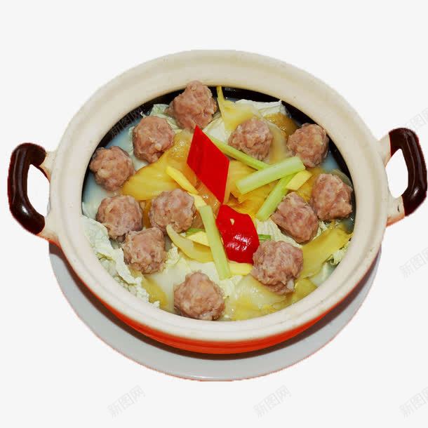 一盆肉丸png免抠素材_88icon https://88icon.com 丸子 摄影 肉丸 菜品 菜品实拍 菜牌