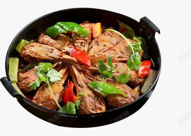 干锅鸭头png免抠素材_88icon https://88icon.com 产品实物 干锅鸭头 美食 鸭头