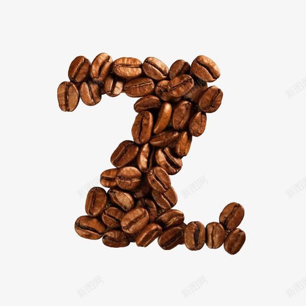 咖啡豆字母png免抠素材_88icon https://88icon.com 咖啡豆字母