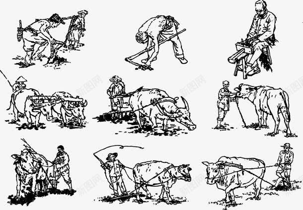农村耕地png免抠素材_88icon https://88icon.com 农村 农活 国画牛 忙农活 水墨 牛 耕地