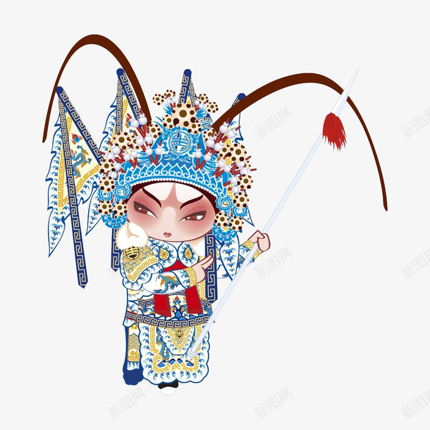中国元素png免抠素材_88icon https://88icon.com 中国 元素 戏曲 扮相