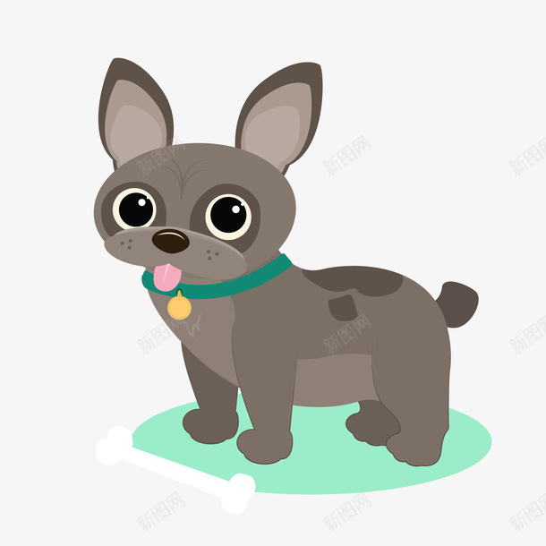 卡通可爱小狗背景装饰png免抠素材_88icon https://88icon.com 卡通动物 卡通小狗 可爱小狗 背景装饰