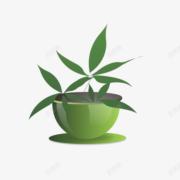 绿色植物的卡通模型png免抠素材_88icon https://88icon.com 卡通 模型 绿色植物 道具