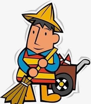 清洁工卡通png免抠素材_88icon https://88icon.com 人物 卡通 清洁工 职业
