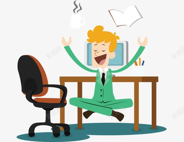 插画办公卡通唱歌矢量图ai免抠素材_88icon https://88icon.com 办公 卡通 插画 矢量图