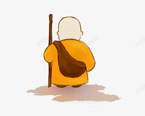 老和尚png免抠素材_88icon https://88icon.com 人物 人物插画 卡通人物 卡通和尚 古代 和尚 插画