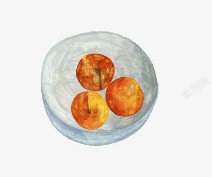 手绘橘子片png免抠素材_88icon https://88icon.com 个性 手绘 橘子 白碗