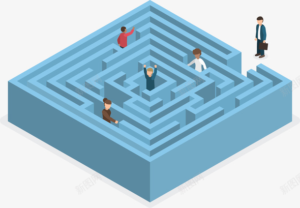 蓝色立体商务迷宫矢量图ai免抠素材_88icon https://88icon.com 商务迷宫 矢量png 矢量图 立体迷宫 蓝色迷宫 走迷宫 迷宫 迷宫线路