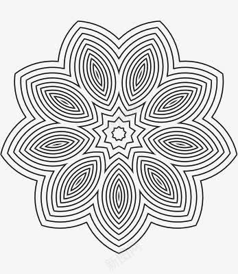 规则图形视觉黑色png免抠素材_88icon https://88icon.com 花纹 规则图形视觉