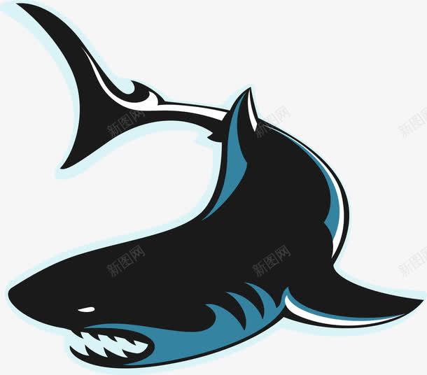 鲨鱼矢量图eps免抠素材_88icon https://88icon.com 凶狠 鲨鱼 矢量图