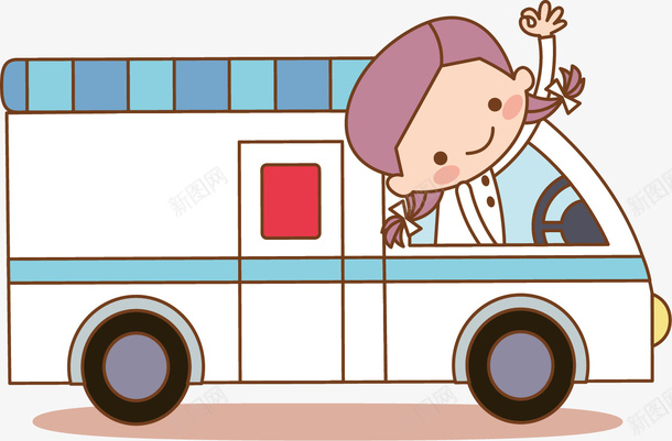 公共汽车矢量图ai免抠素材_88icon https://88icon.com 公共汽车 卡通汽车 小女孩 汽车 矢量图