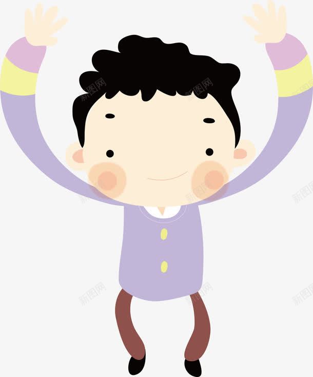挥手的男孩png免抠素材_88icon https://88icon.com 卡通 挥手 水彩画 男孩