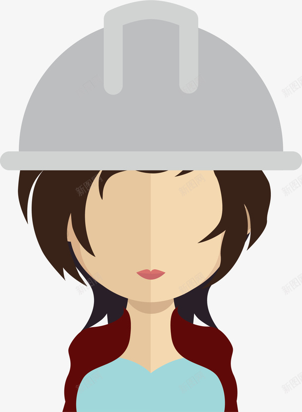 女工人头像矢量图ai免抠素材_88icon https://88icon.com 人物头像 卡通头像 女工人头像 客服头像 扁平头像 用户头像 默认头像 矢量图