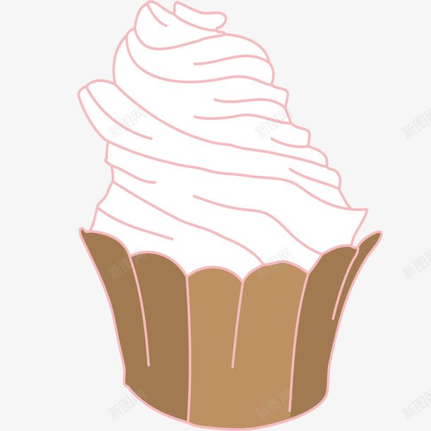 奶油纸杯蛋糕png免抠素材_88icon https://88icon.com 奶油 奶油蛋糕 素材 纸杯 纸杯蛋糕 蛋糕 蛋糕矢量