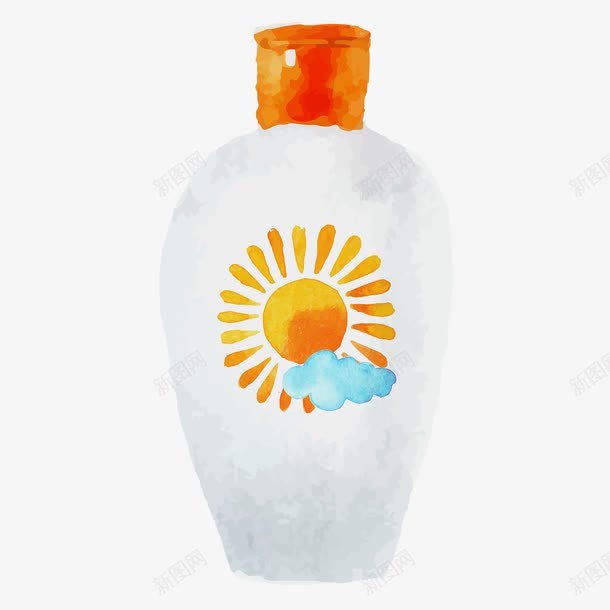 手绘化妆品瓶子png免抠素材_88icon https://88icon.com 化妆品 卡通 手绘 瓶子
