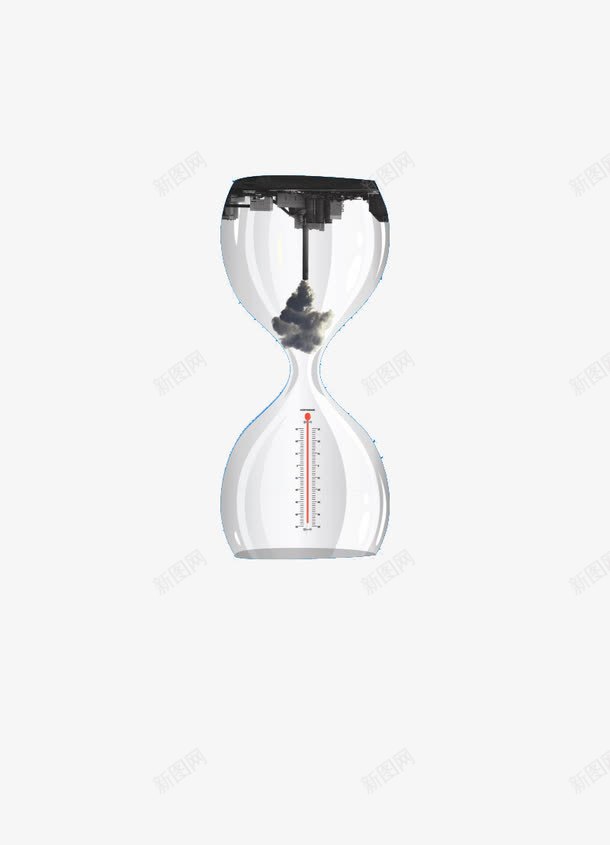 沙漏污染png免抠素材_88icon https://88icon.com PM25 创意沙漏 污染空气 空气治理 逃离雾霾 雾霾海报