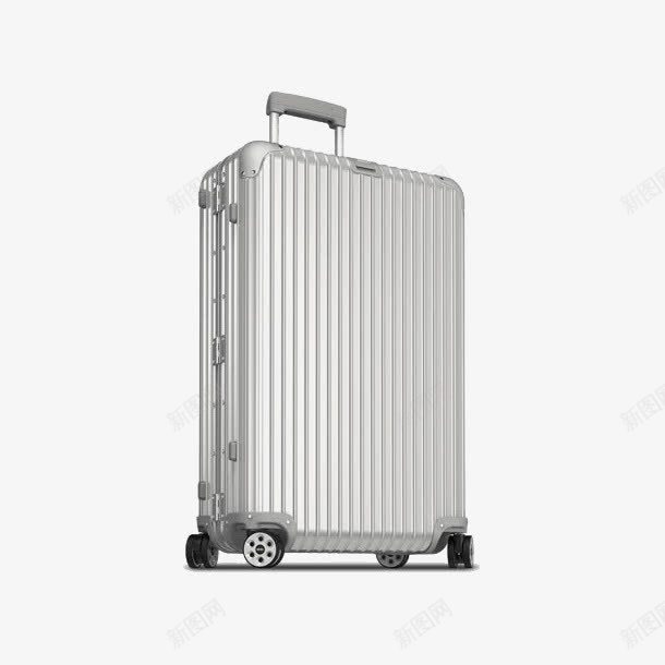 银白色行李箱png免抠素材_88icon https://88icon.com 产品实物 大箱子 拉杆箱 整理箱