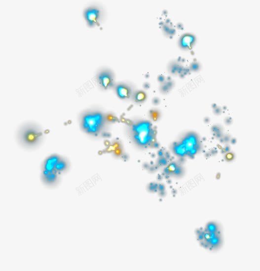 炫丽蓝色火花效果png免抠素材_88icon https://88icon.com 效果 火花 炫丽 蓝色