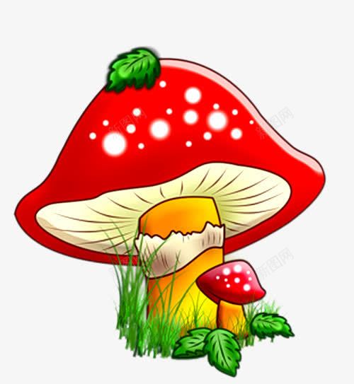 卡通手绘红色蘑菇png免抠素材_88icon https://88icon.com 卡通红蘑菇 卡通蘑菇 手绘蘑菇 蘑菇
