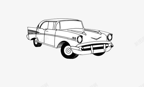 手绘老爷车png免抠素材_88icon https://88icon.com 手绘素材 老爷车 车 车辆