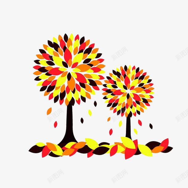 卡通手绘飘落的枯叶png免抠素材_88icon https://88icon.com 卡通手绘 掉落满地的树叶 败落的树叶 飘落的枯叶