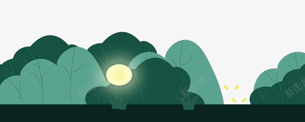 卡通手绘深绿色中元节bannerpsd免抠素材_88icon https://88icon.com banner 中元节 卡通 卡通手绘深绿色中元节banner 手绘 深绿色