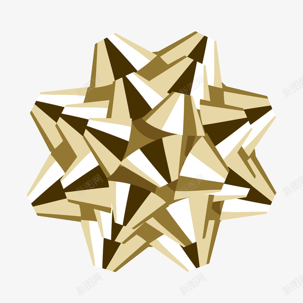 卡通精美花朵形状png免抠素材_88icon https://88icon.com 中国结 动漫动画 卡通手绘 精美花朵形状 艺术 金色
