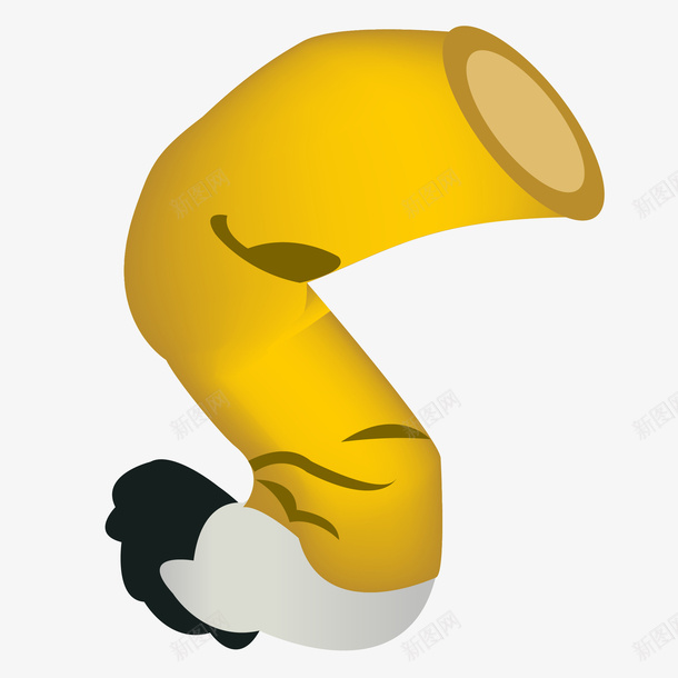 手绘被捏灭的香烟头矢量图eps免抠素材_88icon https://88icon.com 免扣Png 创意 吸烟 手绘 时尚 被捏灭 香烟头 黄色 矢量图
