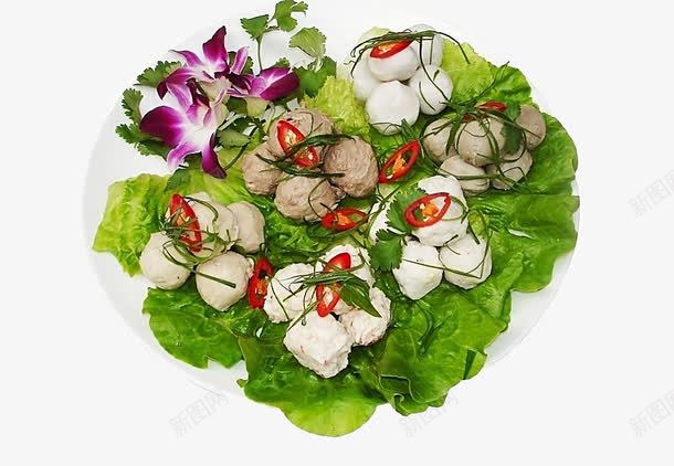 鱼丸png免抠素材_88icon https://88icon.com 火锅料 生菜 肉丸 蔬菜 食材 鱼丸