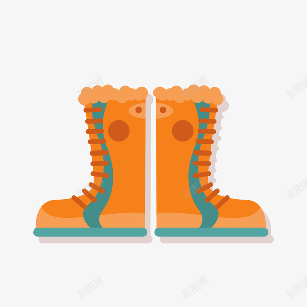 保暖靴子装饰png免抠素材_88icon https://88icon.com 保暖靴子 冬季靴子 卡通靴子 背景装饰