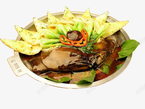 蝶鱼头烩饼png免抠素材_88icon https://88icon.com 中华美食 传统美食 美味熟菜 餐饮美食 鱼头烩饼