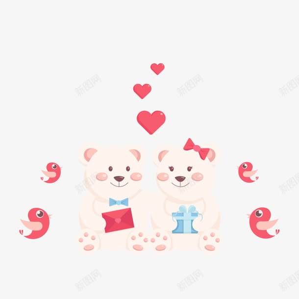 爱心熊png免抠素材_88icon https://88icon.com 情书 爱情 爱情鸟 礼物