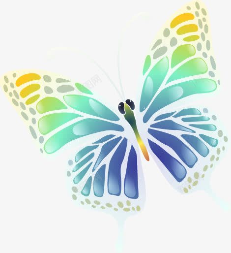 卡通飞舞蓝色蝴蝶png免抠素材_88icon https://88icon.com 卡通 蓝色 蝴蝶 飞舞
