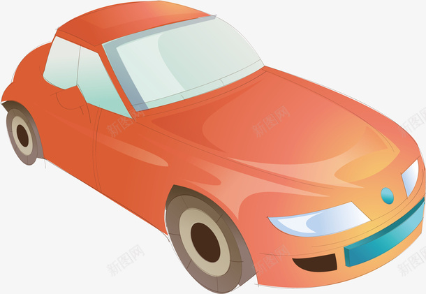 手绘卡通汽车矢量图ai免抠素材_88icon https://88icon.com 卡通素材 可爱卡通 手绘卡通 手绘素材 汽车 矢量图