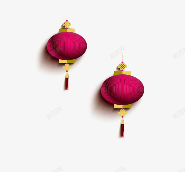 中国风大红灯笼png免抠素材_88icon https://88icon.com 中国风 喜庆 灯笼 红色 装饰