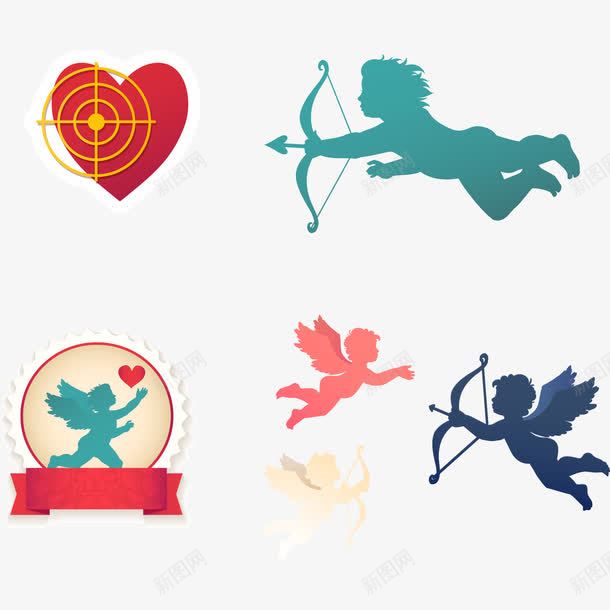 丘比特射箭爱心元素png免抠素材_88icon https://88icon.com 丘比特 射箭 心形 情人节元素 爱心