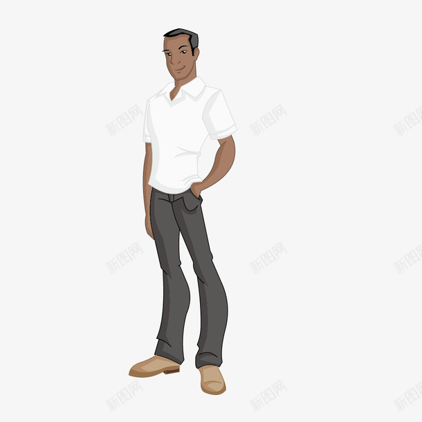 简约白短袖上衣长裤男矢量图ai免抠素材_88icon https://88icon.com 上衣 男 白短袖 简约 长裤 矢量图