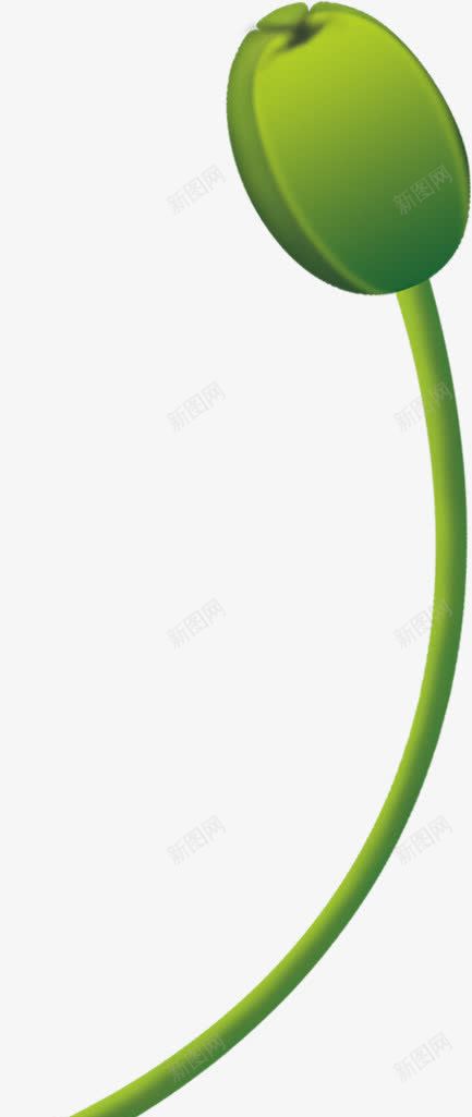 手绘绿色植物花苞png免抠素材_88icon https://88icon.com 绿色植物 花苞